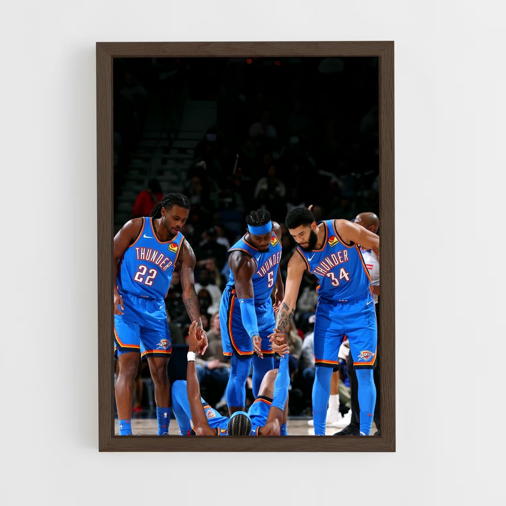 Poster Oklahoma de city – affiche Basketball (vue 5)
